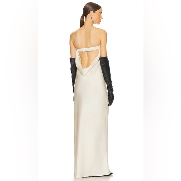 ❤️Helsa Satin Strapless Backless Maxi Dress❤️